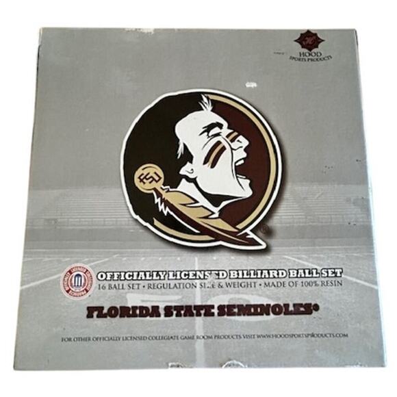 Florida State Seminoles Officially Licensed Billiard Ball Set NCAA Team Balls - Picture 1 of 5